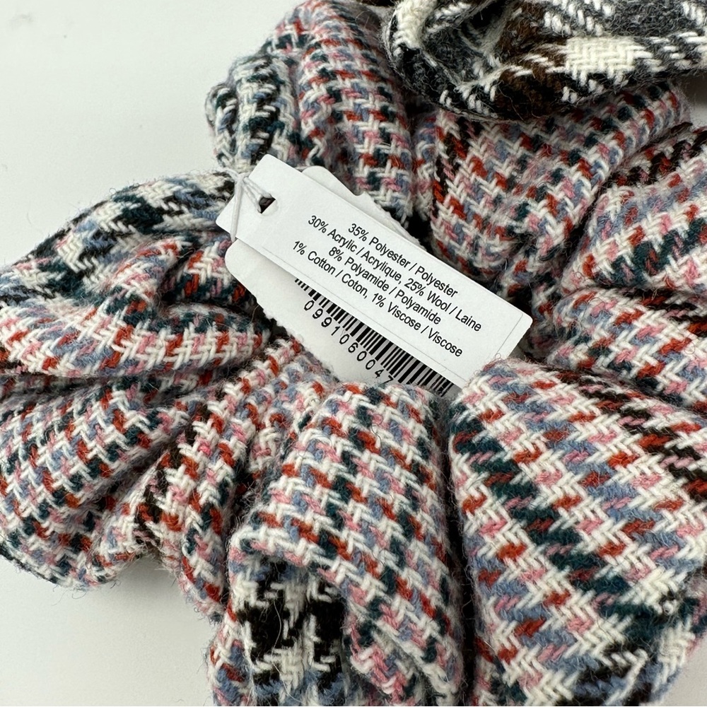 JCrew Lot of 3 Hair Scrunchies Ponytail Holders Plaid Set - Picture 4 of 4